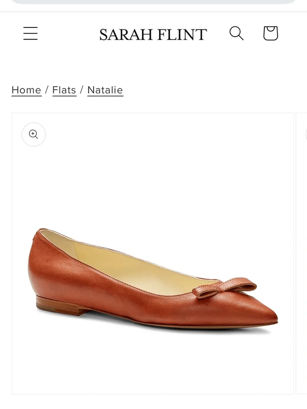 Sarah Flint - Natalie - Saddle Vachetta BRAND NEW IN BOX